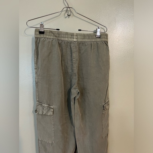Mododoc Womens Beige Soft Comfy Cargo Joggers Pockets Size S NWT - Picture 9 of 15